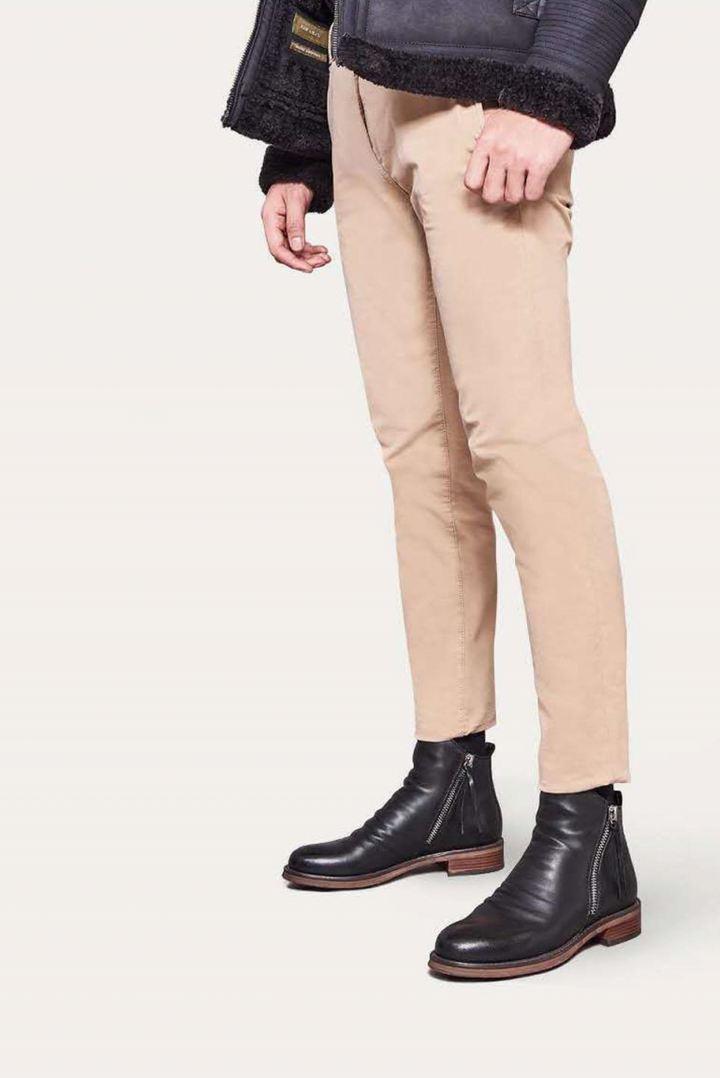 Stylowe Skórzane Buty Męskie - Mediolan-Czarny-39-Trend Polska