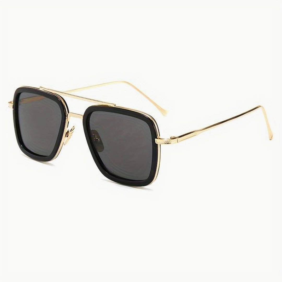 Stylowe uniseksowe okulary przeciwsłoneczne o premium wyglądzie – Miami Luxe-Czarny-Trend Polska