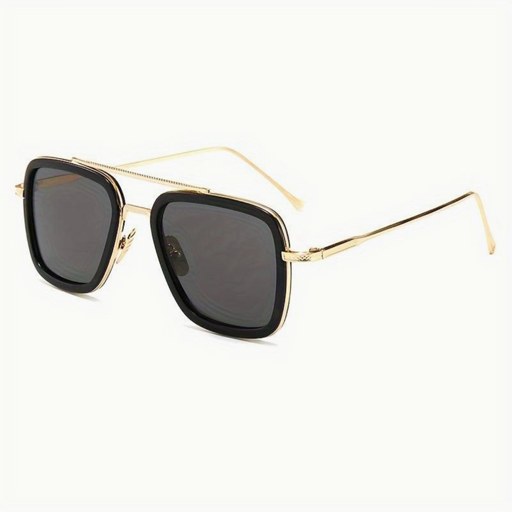 Stylowe uniseksowe okulary przeciwsłoneczne o premium wyglądzie – Miami Luxe-Czarny-Trend Polska