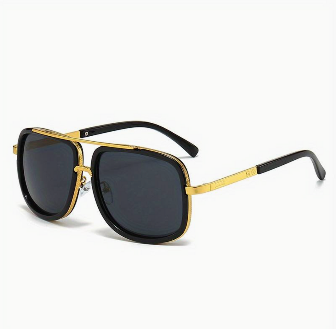 Stylowe unisexowe okulary przeciwsłoneczne o eleganckim wykończeniu – SunEdge Flair-Czarny-Trend Polska