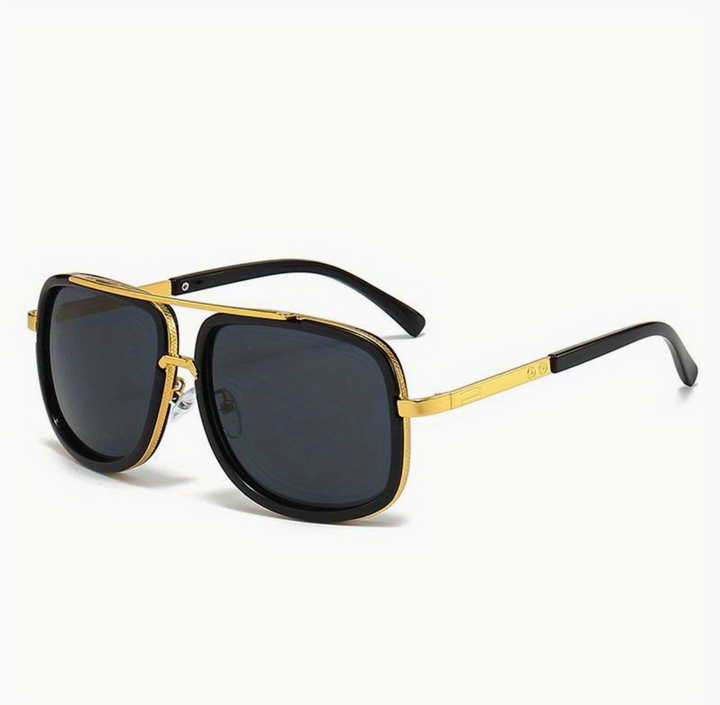 Stylowe unisexowe okulary przeciwsłoneczne o eleganckim wykończeniu – SunEdge Flair-Czarny-Trend Polska