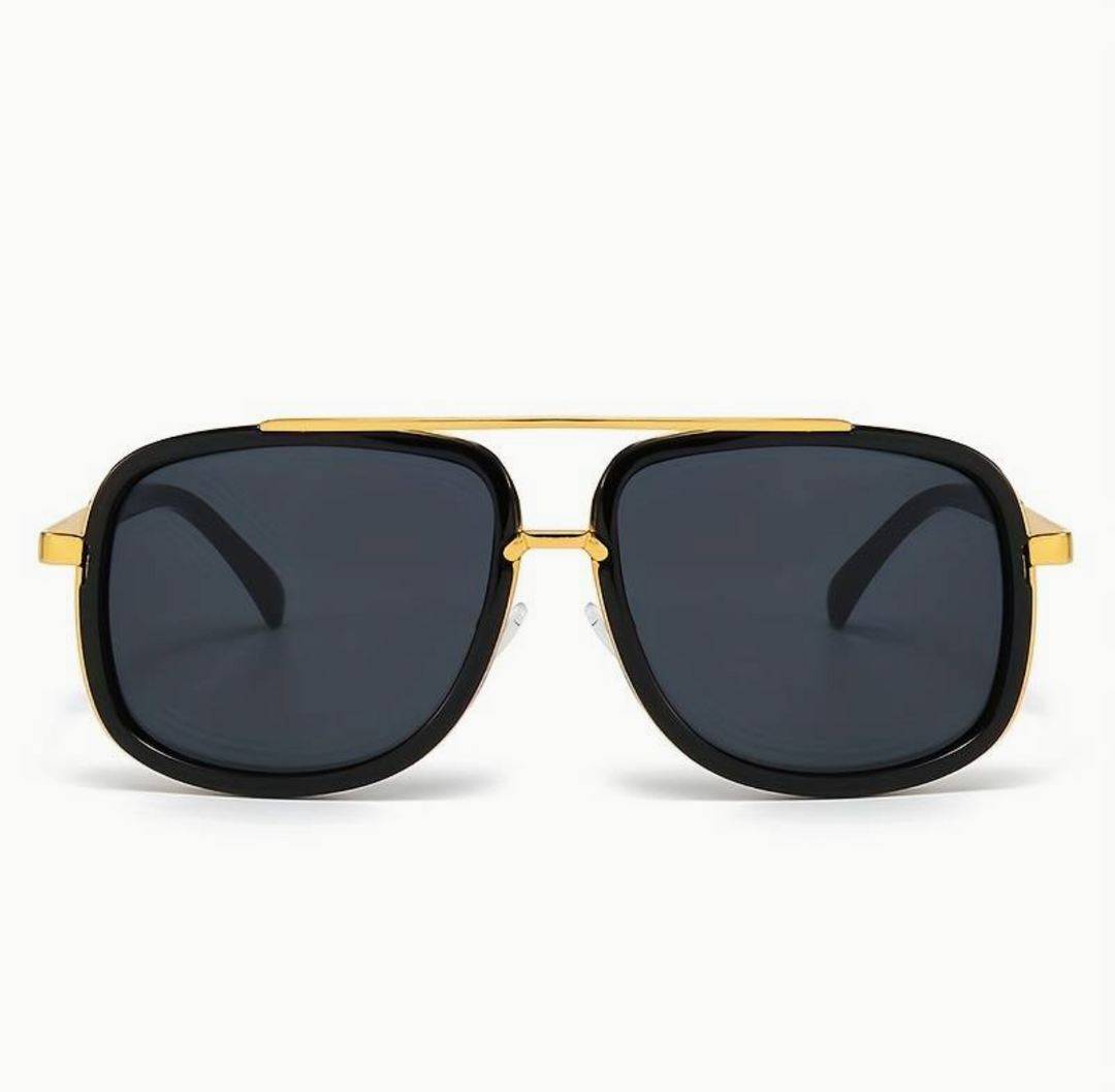 Stylowe unisexowe okulary przeciwsłoneczne o eleganckim wykończeniu – SunEdge Flair-Brązowy-Trend Polska
