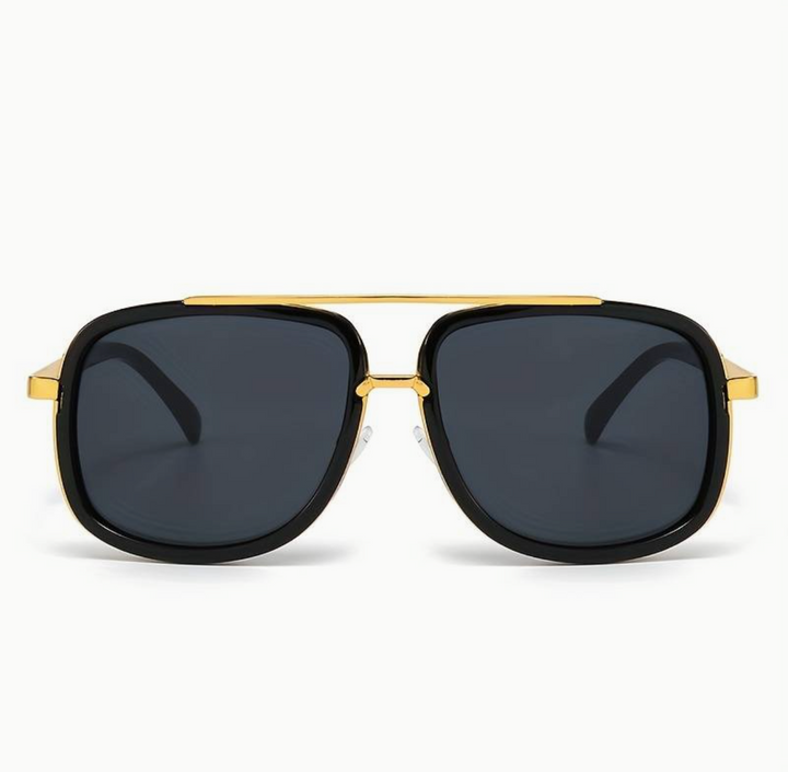 Stylowe unisexowe okulary przeciwsłoneczne o eleganckim wykończeniu – SunEdge Flair-Brązowy-Trend Polska