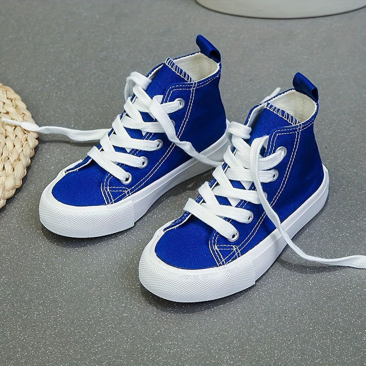 Stylowe wysokie sneakersy Rilo - dla dzieci, które lubią się ruszać-Niebieski-20-Trend Polska