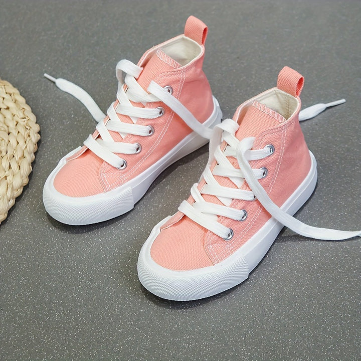 Stylowe wysokie sneakersy Rilo - dla dzieci, które lubią się ruszać-Czarny-20-Trend Polska