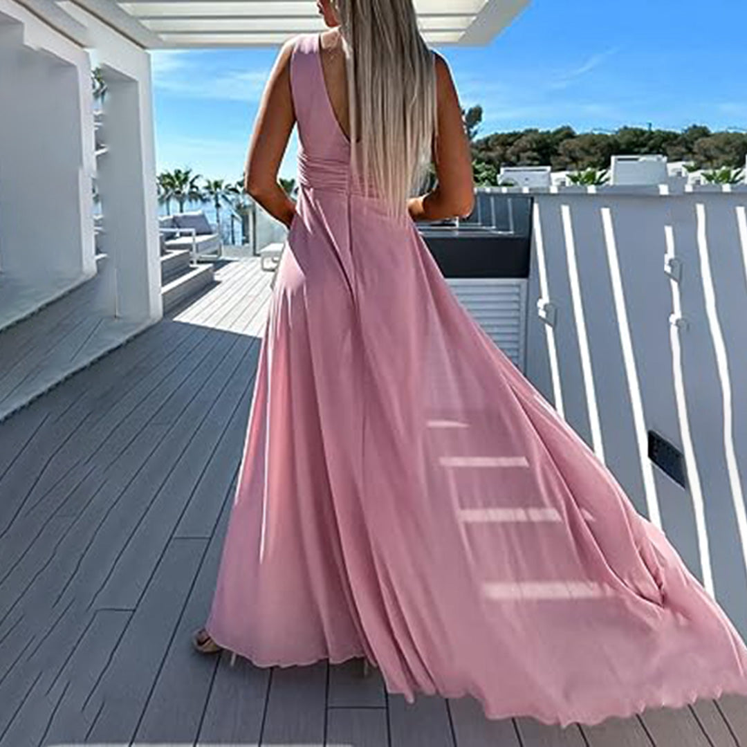 Stylowy festynowy kombinezon damski z wyglądem sukienki – Lorena-Czarny-S-Trend Polska