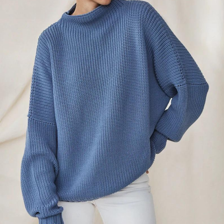 Stylowy i komfortowy sweter damski - Lila-Khaki-S-Trend Polska