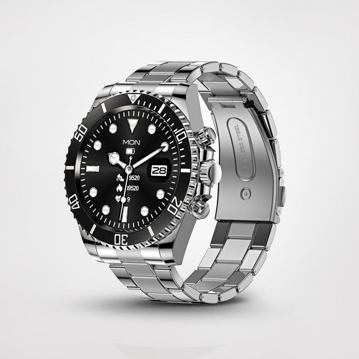 Stylowy i zaawansowany smartwatch - PowerFit-Czarny-Trend Polska