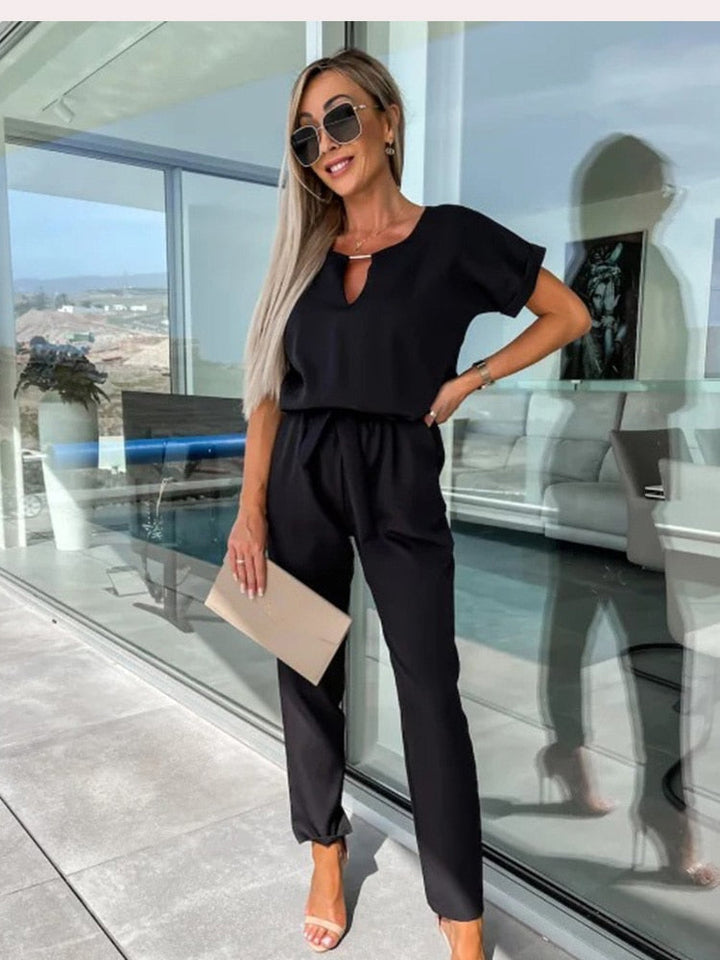 Stylowy kombinezon Patty - Elise-Czarny-S-Trend Polska