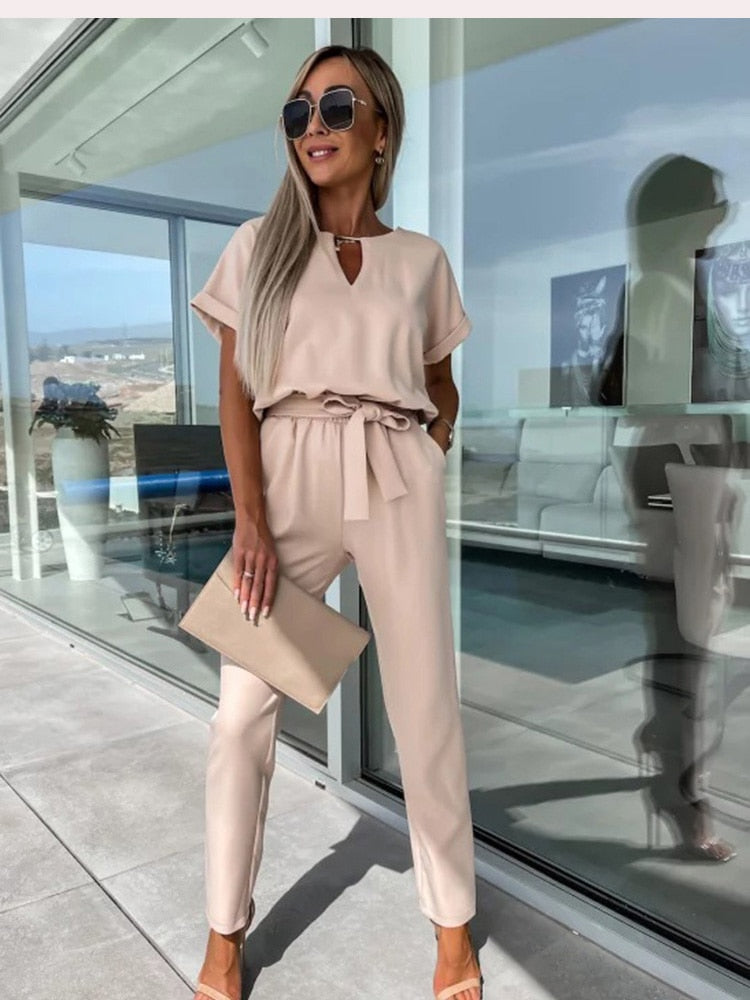 Stylowy kombinezon Patty - Elise-Khaki-S-Trend Polska
