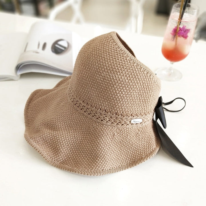 Stylowy letni kapelusz ze słomy z otworem na kucyk | Kup 1, a drugi gratis - SonnenSchwung-Khaki-Trend Polska
