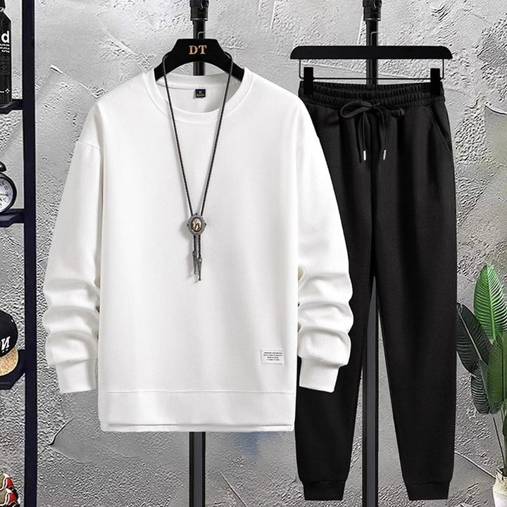 Stylowy męski dres - Mason-Czarno-Biały-M-Trend Polska