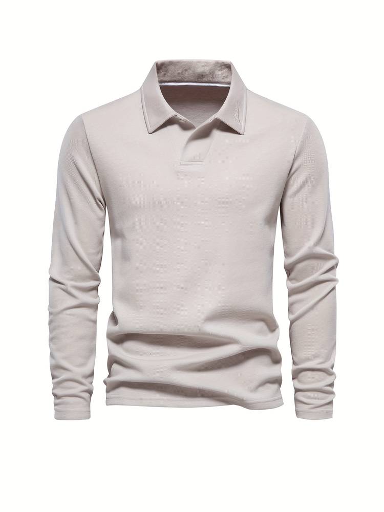 Stylowy męski sweter – Matteo-Beżowy-S-Trend Polska
