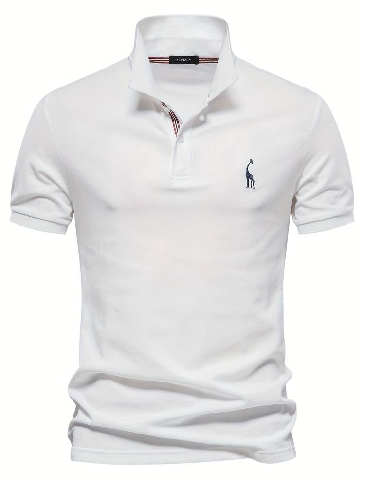 Stylowy Polo Męski - Jasper-Biały-S-Trend Polska