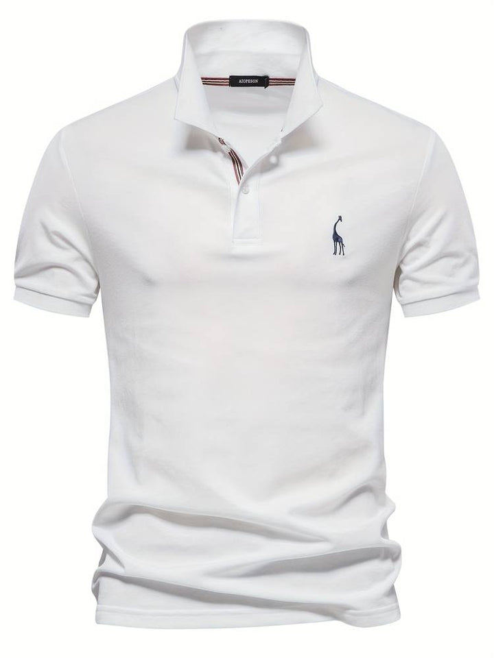 Stylowy Polo Męski - Jasper-Biały-S-Trend Polska