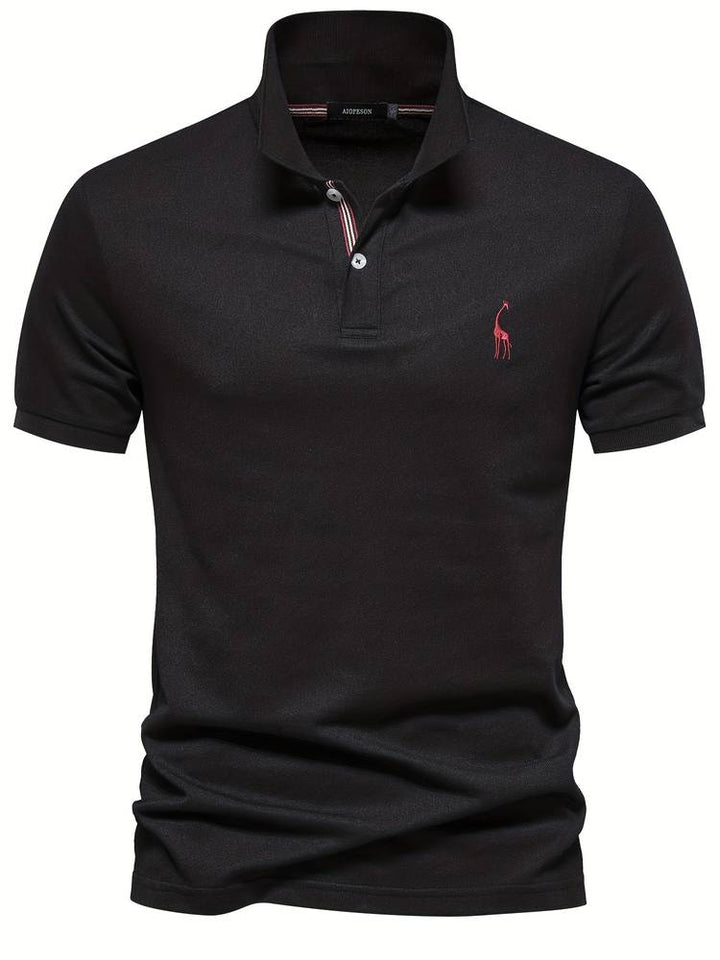 Stylowy Polo Męski - Jasper-Czarny-S-Trend Polska