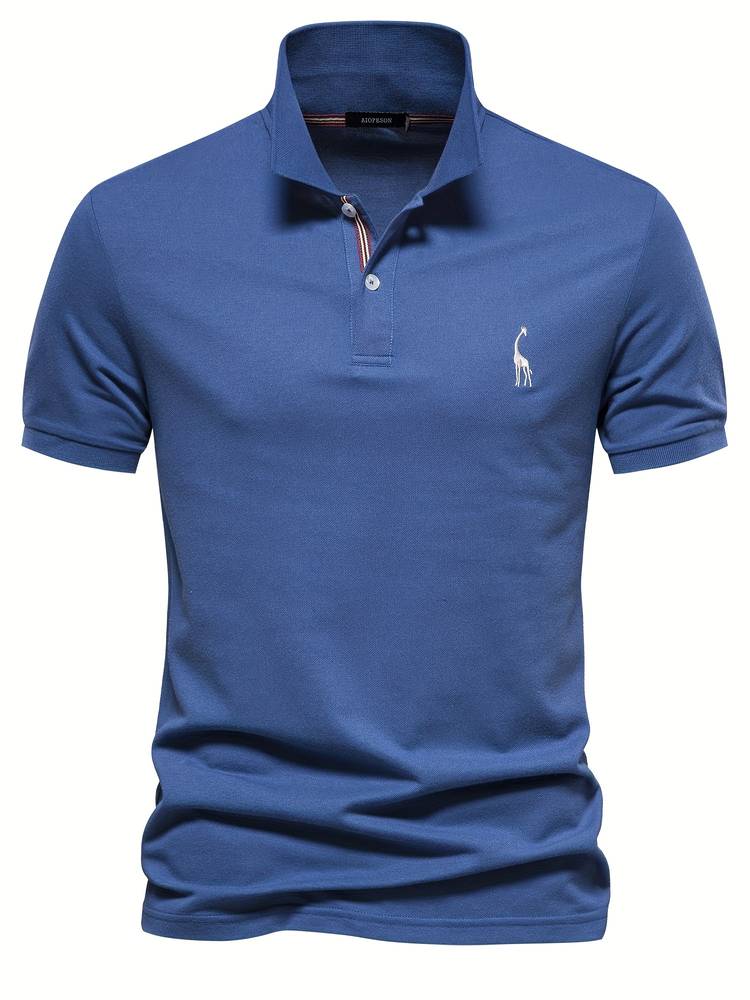 Stylowy Polo Męski - Jasper-Niebieski-S-Trend Polska