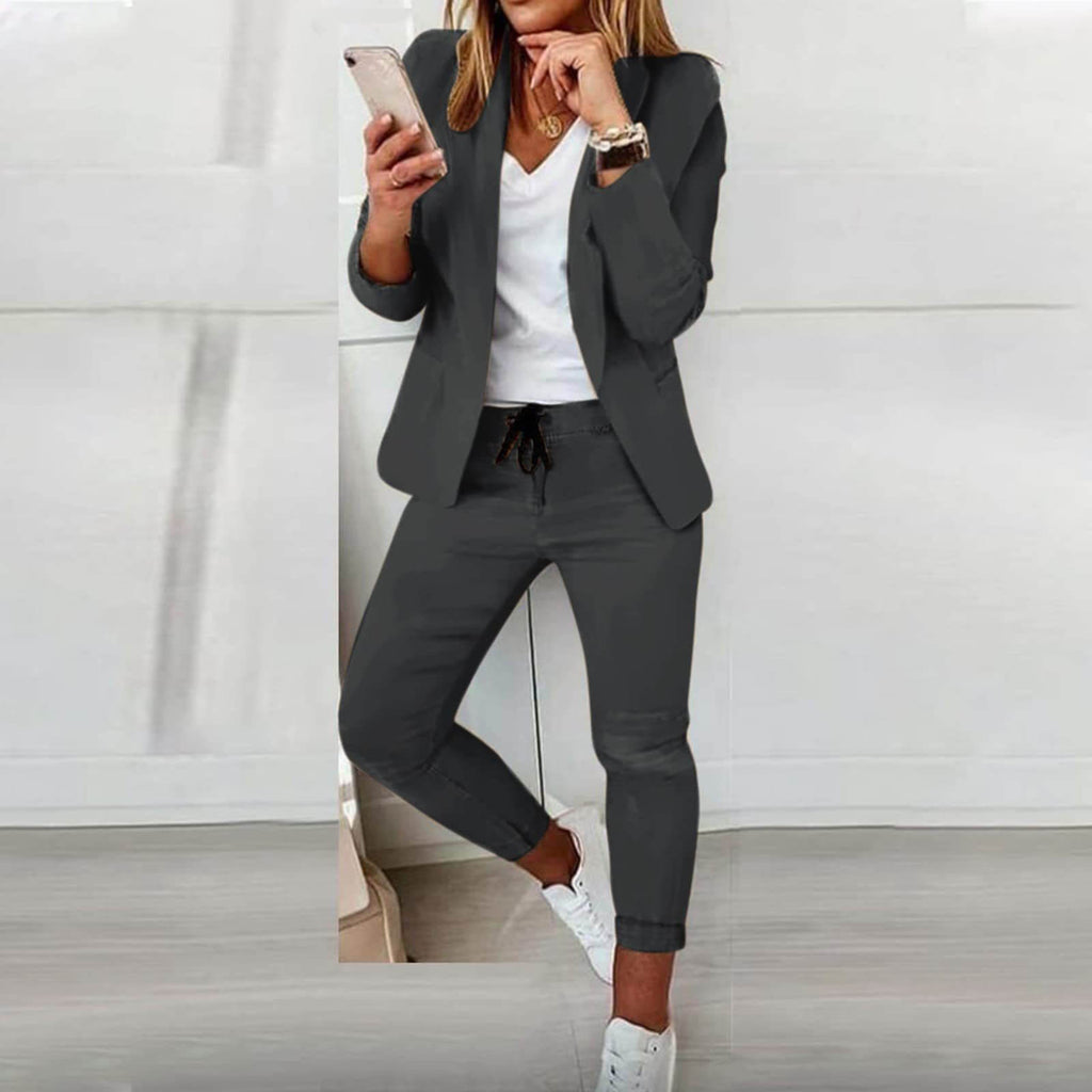 Stylowy Strój Damski - Sophia-Szary-S-Trend Polska