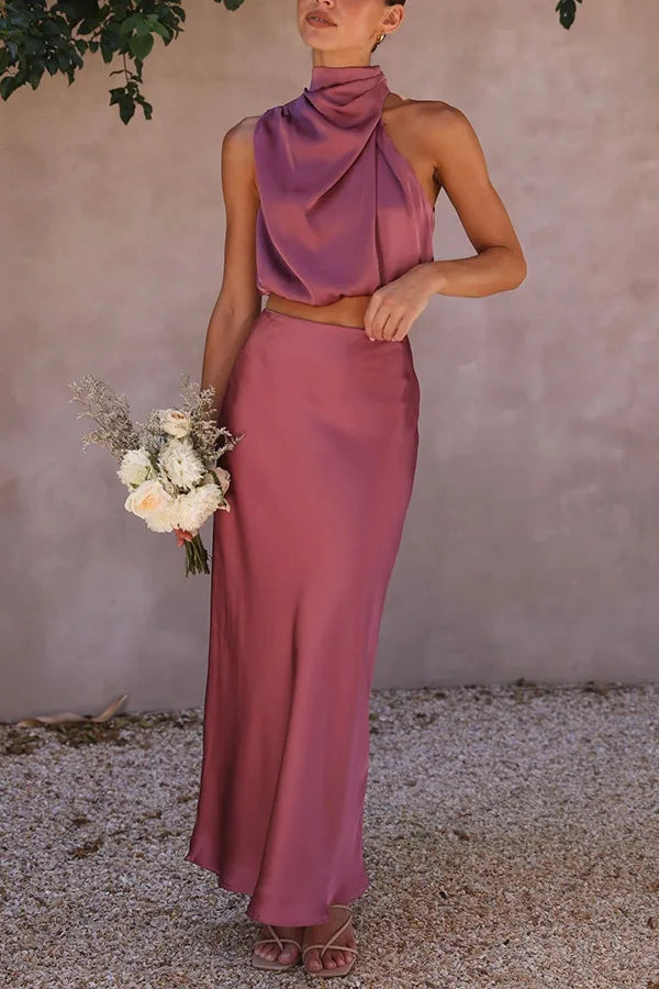 Stylowy strój mody - Amelie-Różowy-S-Trend Polska