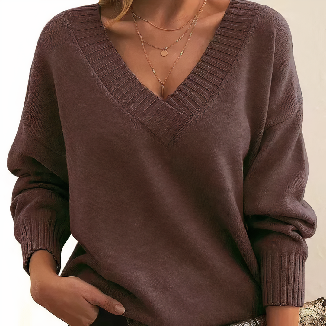 Stylowy sweter damski z kaszmiru - Isabella-Auburn-S-Trend Polska