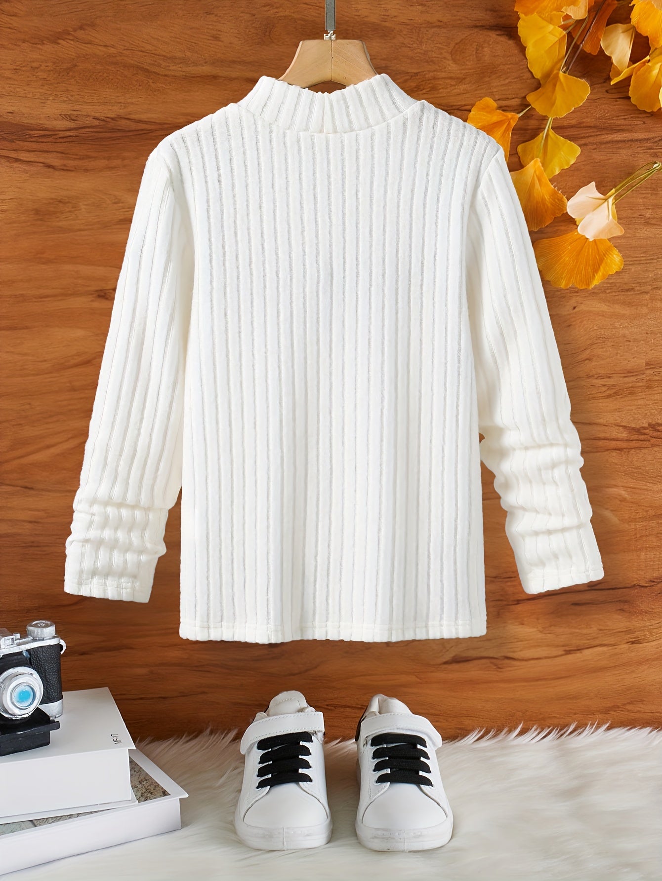 Stylowy sweter dla chłopców Tony – Ciepły i miękki materiał-Biały-8 lata-Trend Polska
