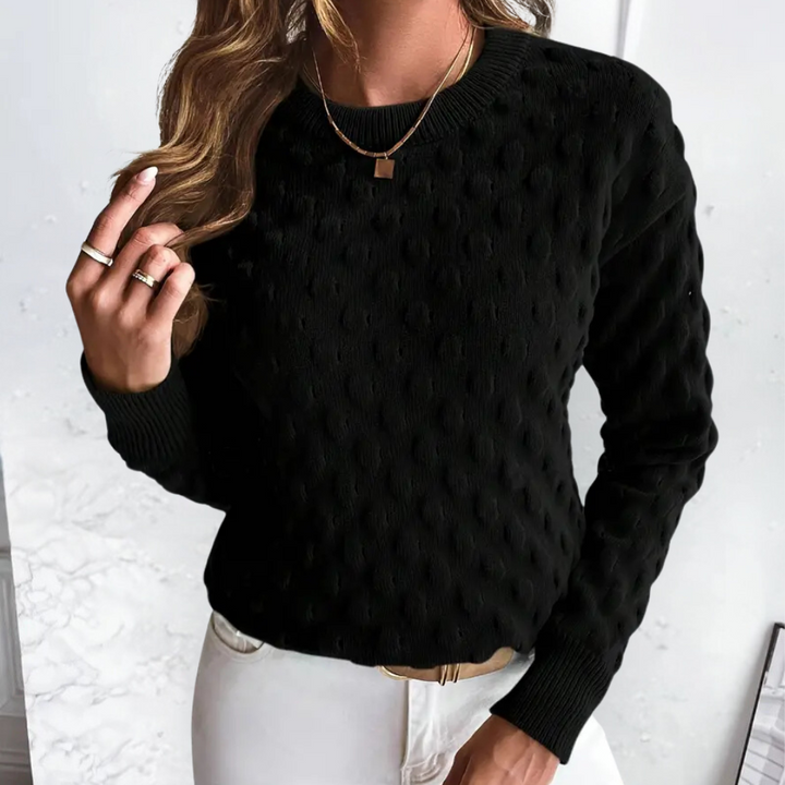 Stylowy sweter kaszmirowy dla kobiet - Noa-Czarny-XS-Trend Polska
