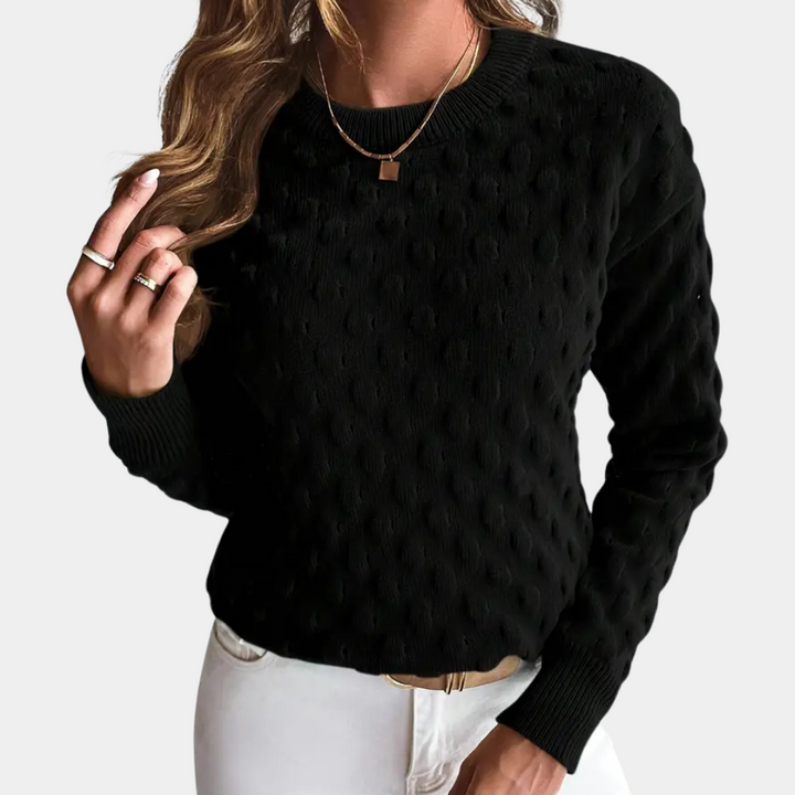 Stylowy sweter kaszmirowy dla kobiet - Noa-Czarny-XS-Trend Polska