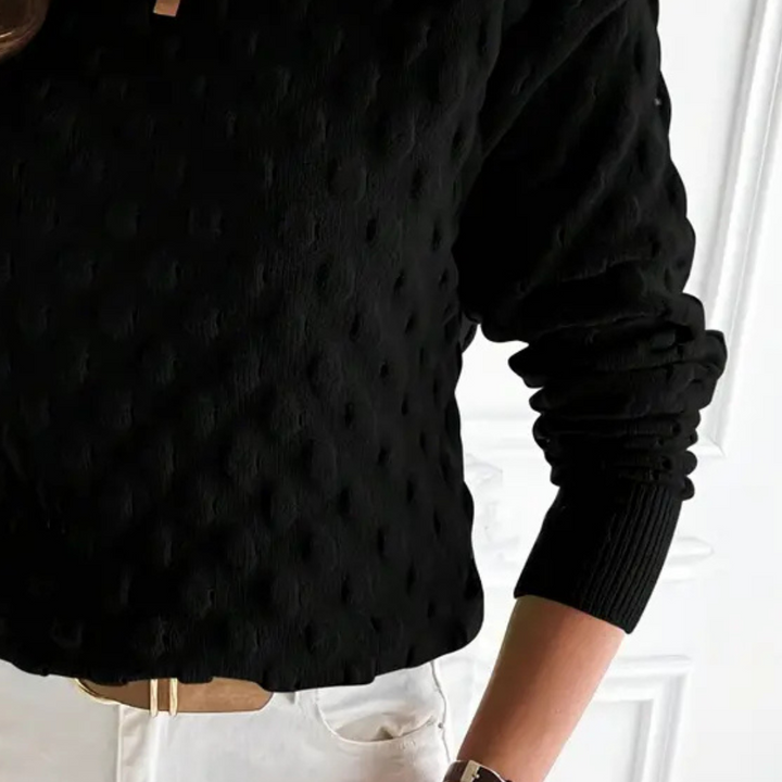 Stylowy sweter kaszmirowy dla kobiet - Noa-Czarny-XS-Trend Polska