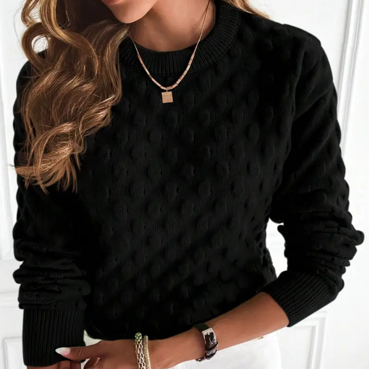 Stylowy sweter kaszmirowy dla kobiet - Noa-Czarny-XS-Trend Polska