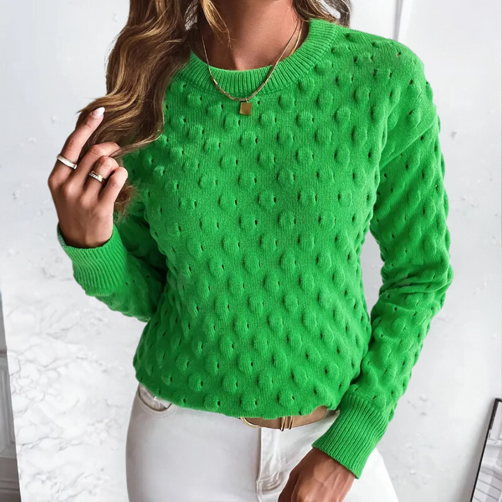 Stylowy sweter kaszmirowy dla kobiet - Noa-Zielony-XS-Trend Polska