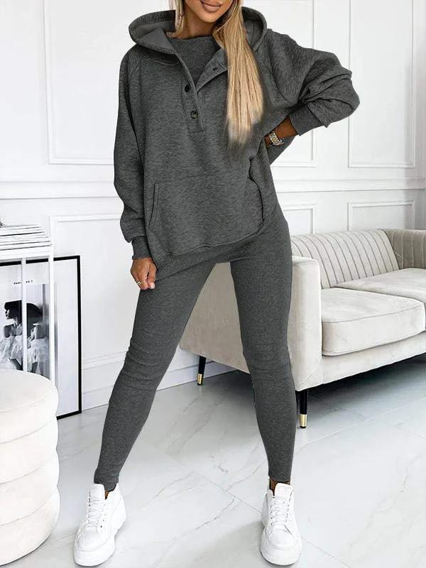 Stylowy zestaw komfortowy dla kobiet – Elvira-Ciemnoszary-S-Trend Polska