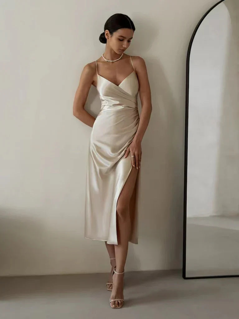 Sukienka bez ramiączek - Luna-Champagne-S-Trend Polska