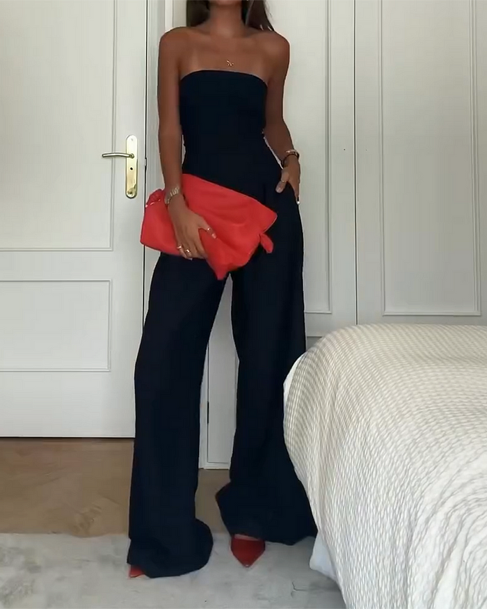 Sukienka damska bez ramiączek i stylowa na każdą okazję – Elina-Brązowy-XS-Trend Polska