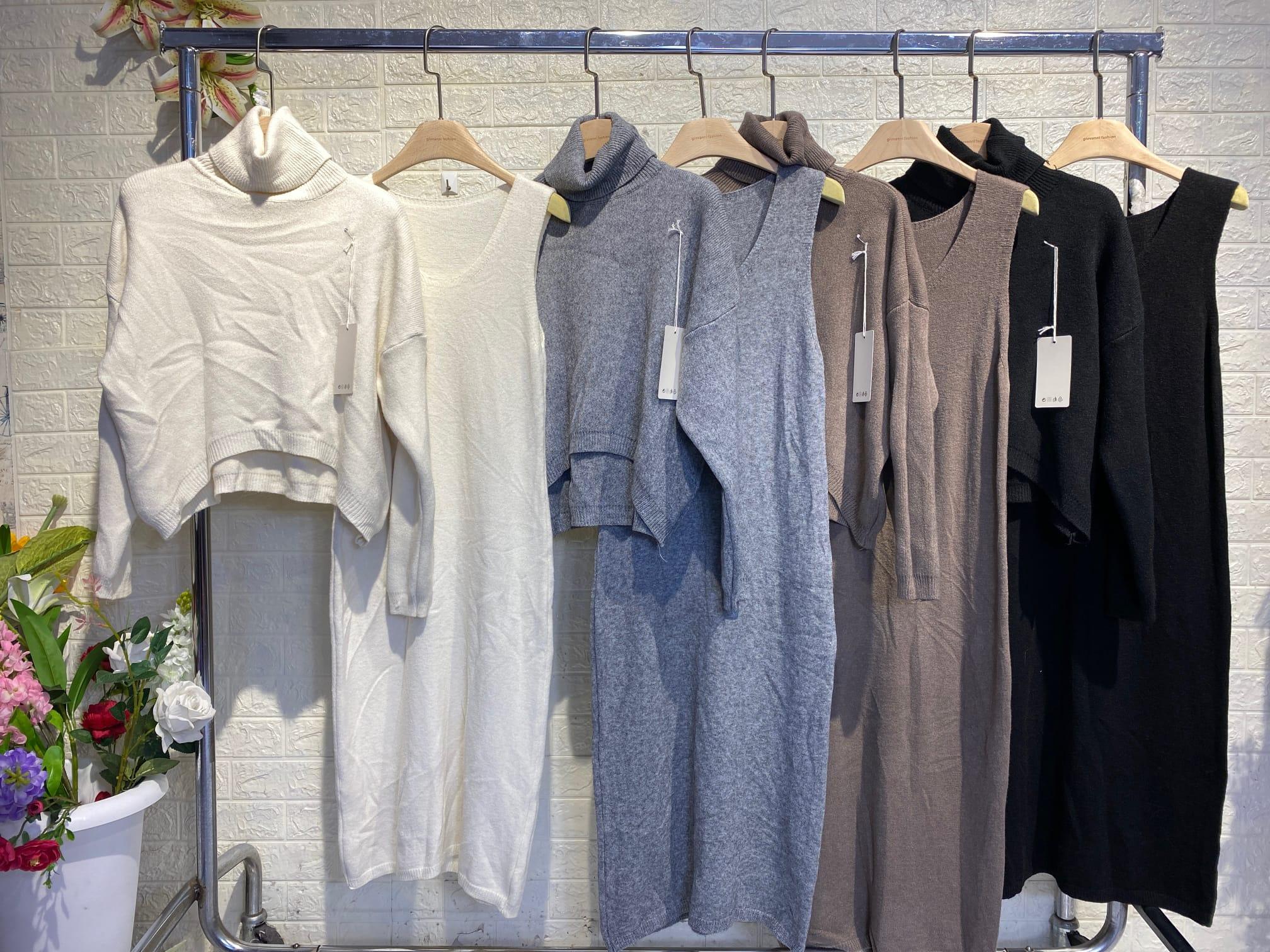 Sukienka i sweter – Noémie-Szary-XS-Trend Polska
