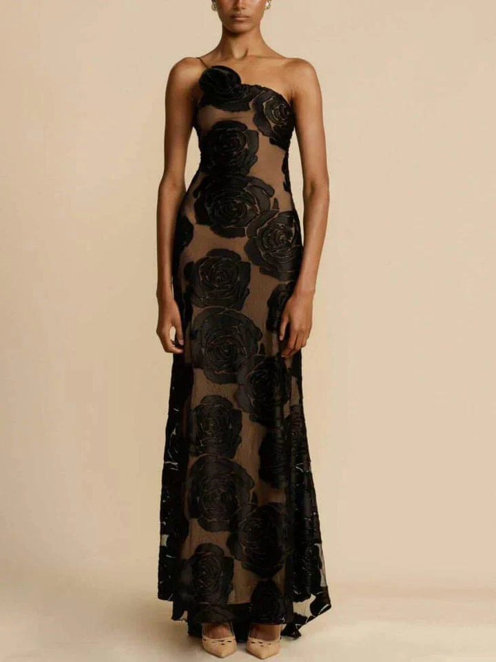 Sukienka maxi bez ramiączek z wzorem jacquard – Maila-S-Trend Polska