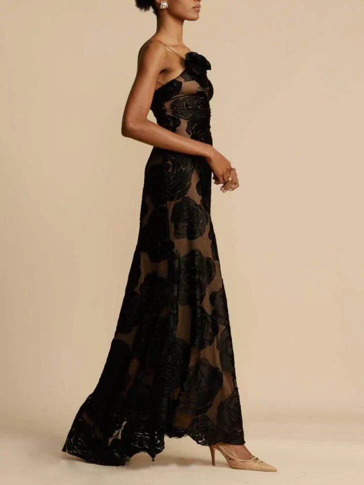 Sukienka maxi bez ramiączek z wzorem jacquard – Maila-S-Trend Polska