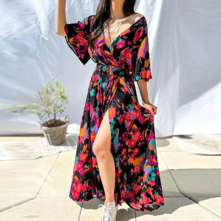 Sukienka Maxi Boho – Seraphina-Czerwony-XS-Trend Polska