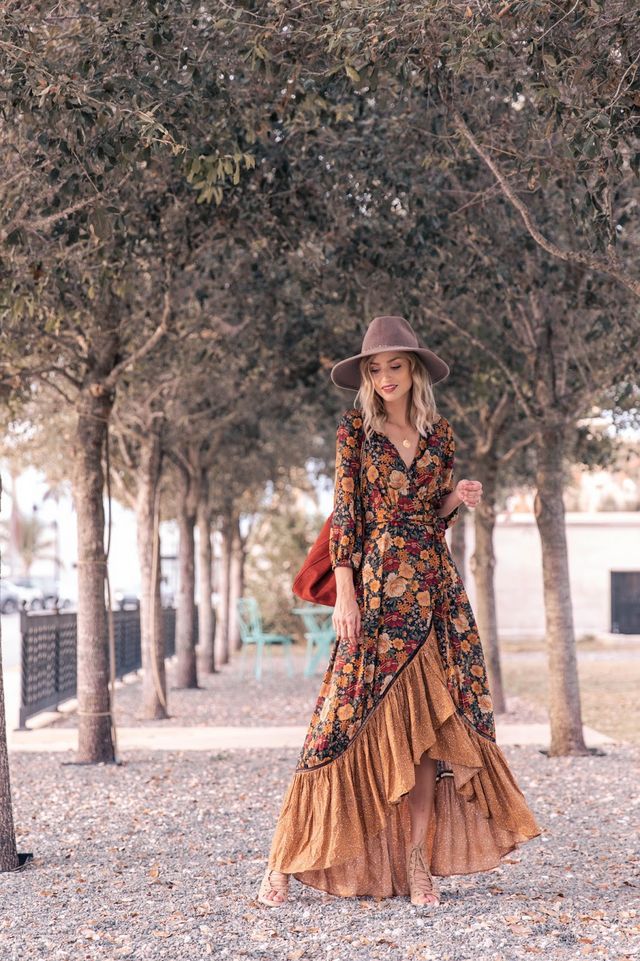 Sukienka Midi w Kwiaty - Lily-S-Trend Polska
