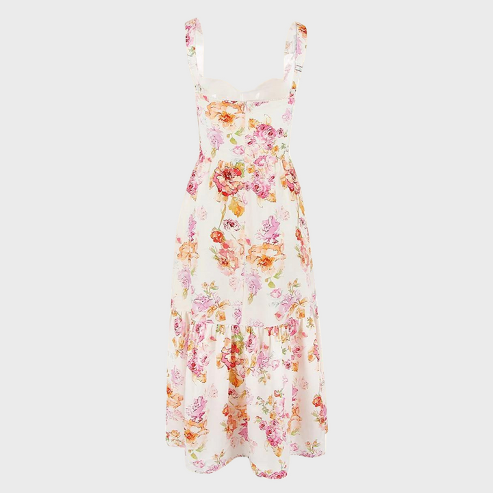 Sukienka midi w kwiaty – Mireille-XS-Trend Polska