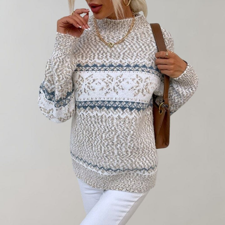 Sweter damski - Elara-Jasny szary-XS-Trend Polska