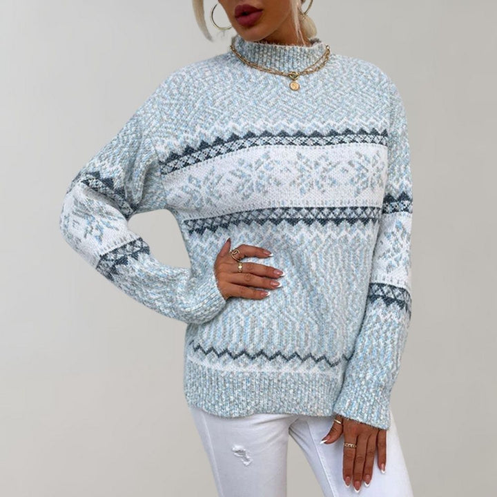 Sweter damski - Elara-Niebo niebieskie-XS-Trend Polska
