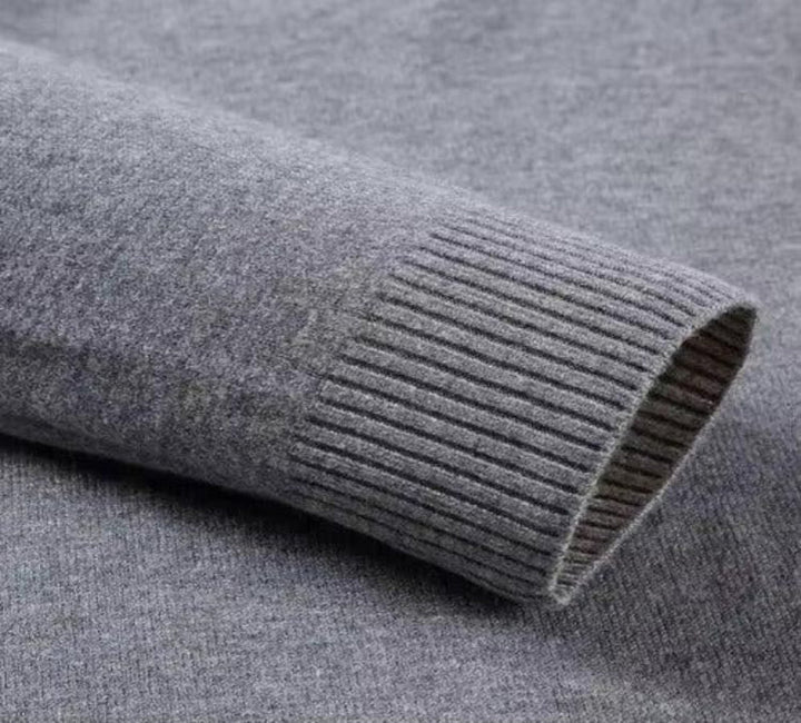 Sweter męski kaszmirowy – Silvano-Beżowy-S-Trend Polska