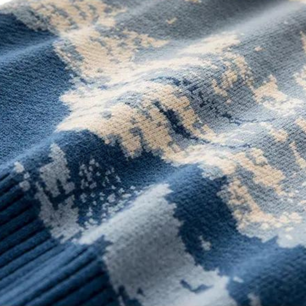 Sweter Męski z Wzorem Górskim - Nordin-S-Trend Polska