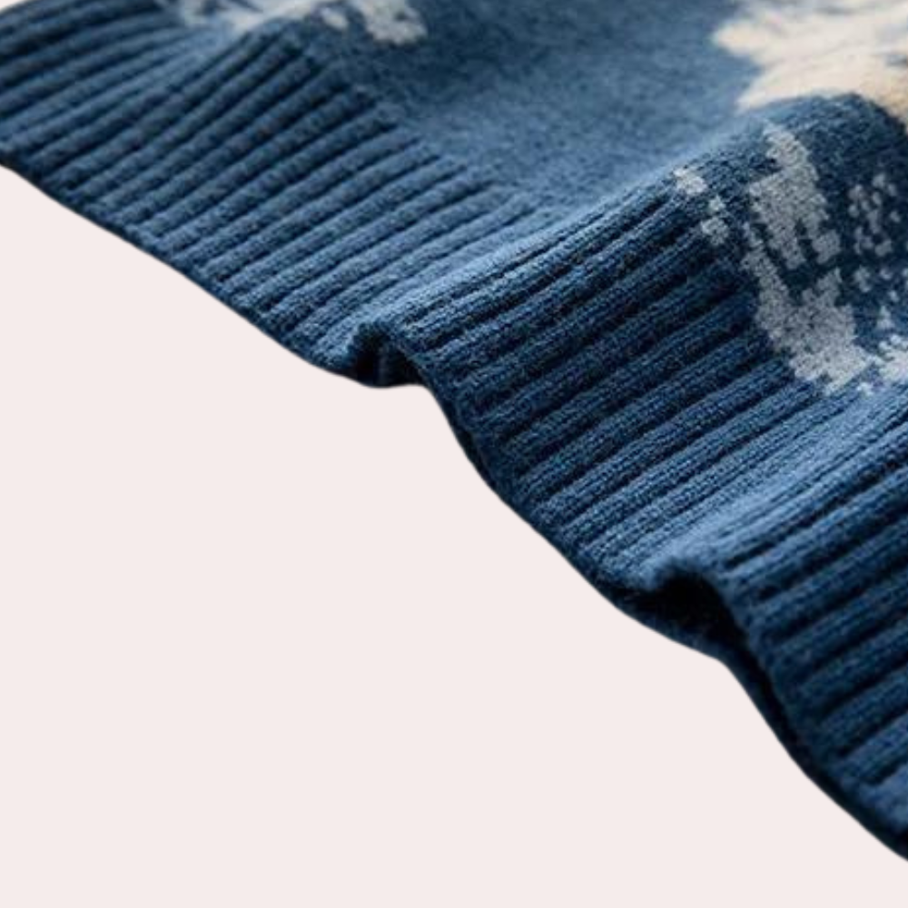 Sweter Męski z Wzorem Górskim - Nordin-S-Trend Polska