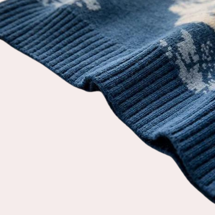 Sweter Męski z Wzorem Górskim - Nordin-S-Trend Polska
