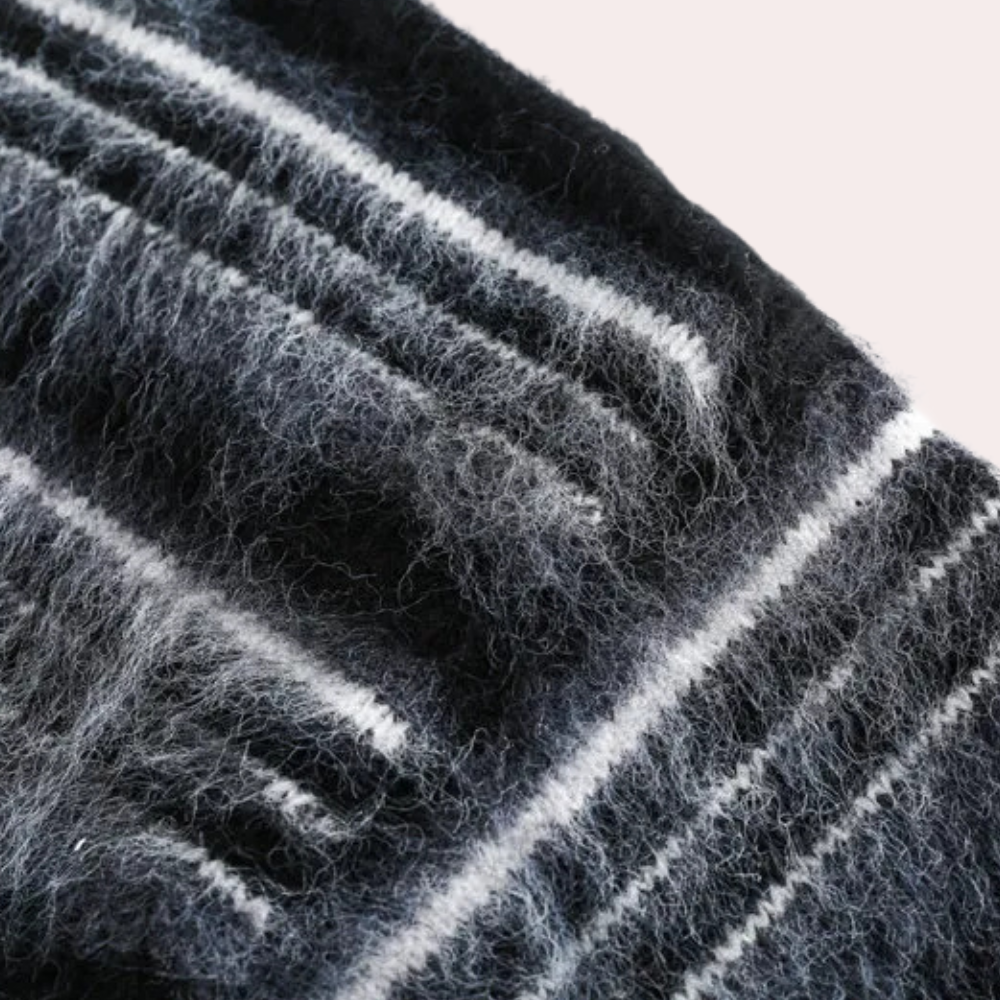 Sweter w paski dla mężczyzn z komfortowym dopasowaniem - Dorian-S-Trend Polska