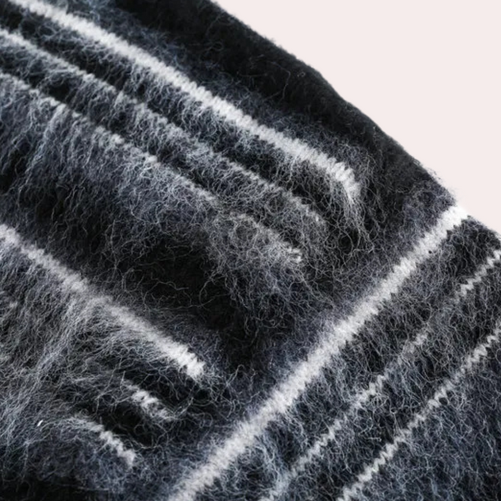 Sweter w paski dla mężczyzn z komfortowym dopasowaniem - Dorian-S-Trend Polska
