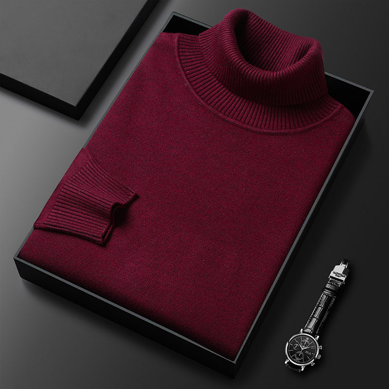 Sweter z mieszanki kaszmiru – Nordin-Bordowy-XS-Trend Polska