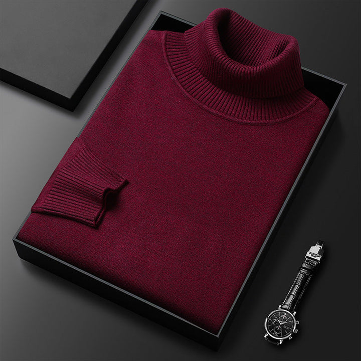 Sweter z mieszanki kaszmiru – Nordin-Bordowy-XS-Trend Polska