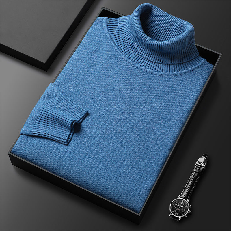 Sweter z mieszanki kaszmiru – Nordin-Niebieski-XS-Trend Polska